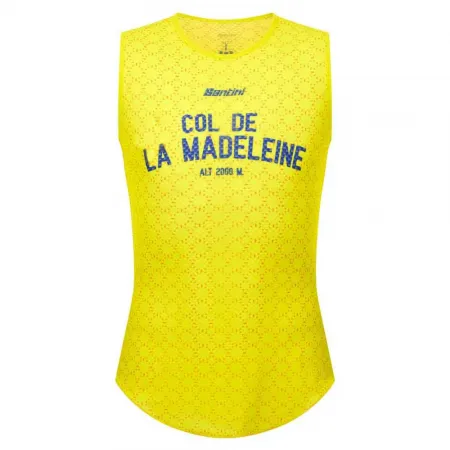 산티니 Maillot Jaune Col De La Madeleine 2025 민소매 베이스 레이어 3141905937