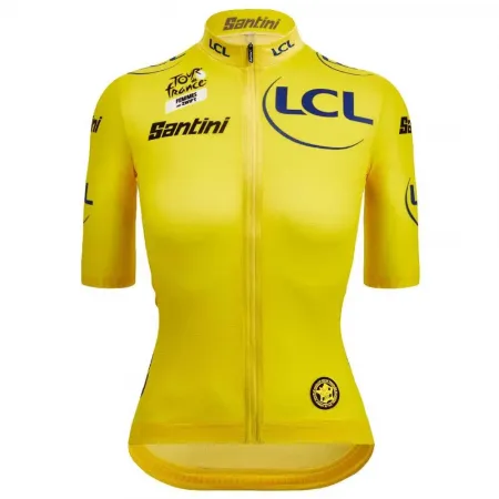 산티니 Tour De France Avec Zwift Yellow 2025 반팔 져지 3141905968