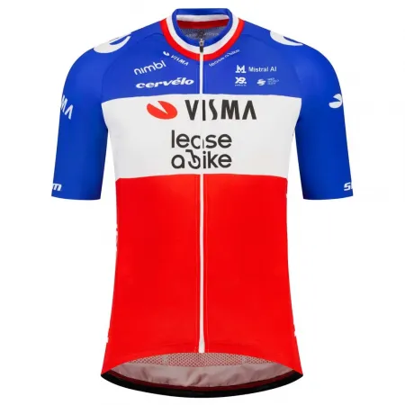 TVL 팀 Visma Lease A 바이크 레플리카 French 캠프ion 2026 반팔 져지 3142893077