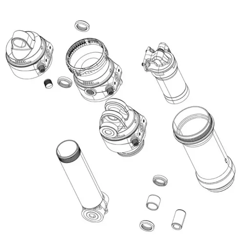 락샥 475 mm 슈퍼 Deluxe C1+ 2023+ 리어 쇼크 댐퍼 키트 3142990563
