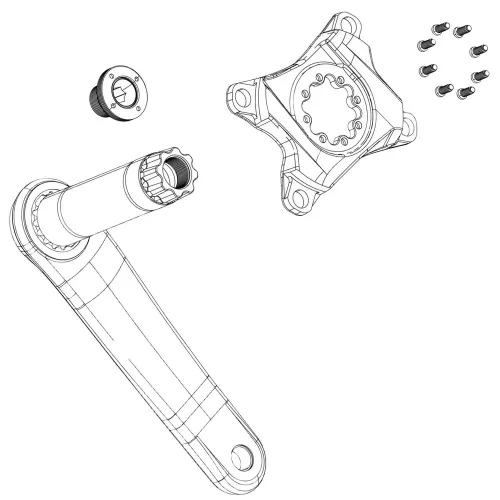 스램 Auto-Extr M18 M30 DUB Force 크랭크 볼트 3143035952