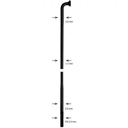 알피나 2.00/1.70/2.00 mm 스포크 100 단위 3143738641