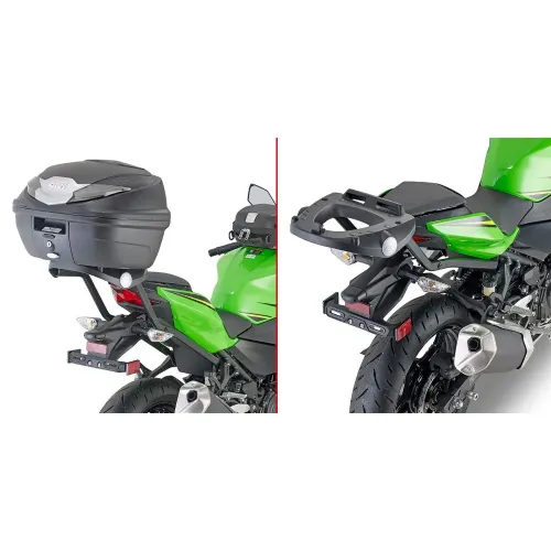 기비 Monolock Kawasaki Ninja 400/Z 400 탑 케이스 후면 피팅 4137999730