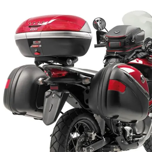 기비 Monokey Honda XL Transalp 700V 사이드 케이스 장착 4137999857