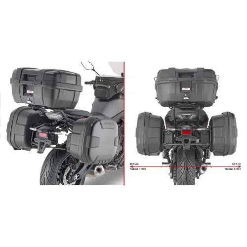 기비 Monokey/Retro Fit Yamaha Tracer 700 사이드 케이스 장착 4137999861