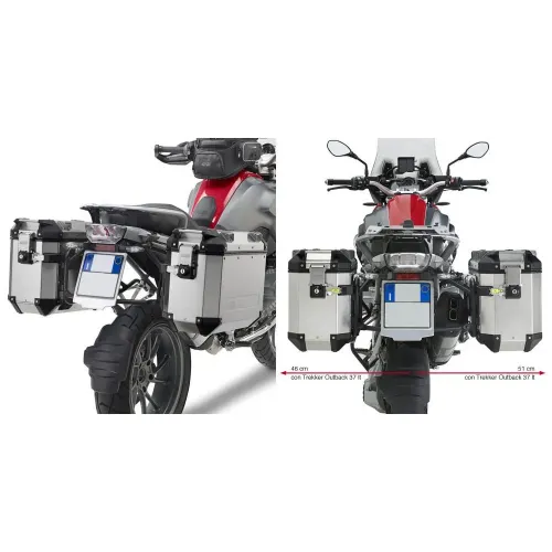 기비 Trekker Outback Monokey Cam BMW R 1200/1250 GS Adventure&R 1200/1250 GS 사이드 케이스 장착 4137999876