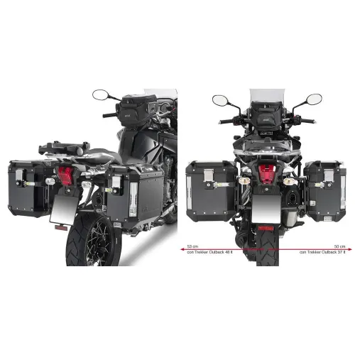 기비 Trekker Outback Monokey Cam Triumph Tiger Explorer 1200/Tiger 1200 사이드 케이스 장착 4137999881