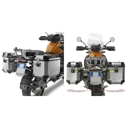 기비 Trekker Outback Monokey Cam BMW R 1200 GS Adventure/R 1200 GS 사이드 케이스 장착 4137999884