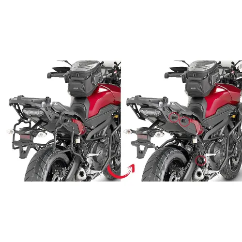 기비 Monokey/Retro Fit Rapid Release Yamaha MT-09 Tracer 사이드 케이스 장착 4137999898