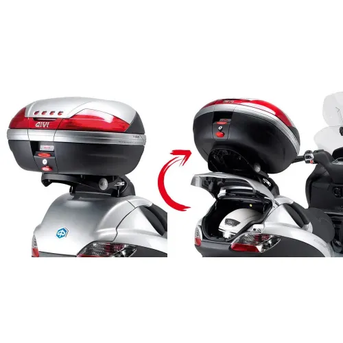 기비 Monokey Folding Piaggio MP3 125/250/300/400&MP3 Touring 300/400&MP3 Business 300/500&MP3 Sport 300/500 탑 케이스 후면 피팅 4137999966