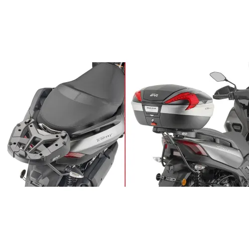 기비 Monolock/Monokey Yamaha X-Max 125/300&Tricity 300 탑 케이스 후면 피팅 4137999989