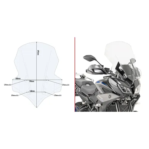 기비 2139DT 야마하 Tracer 900/Tracer 900 GT 앞유리 4138007947