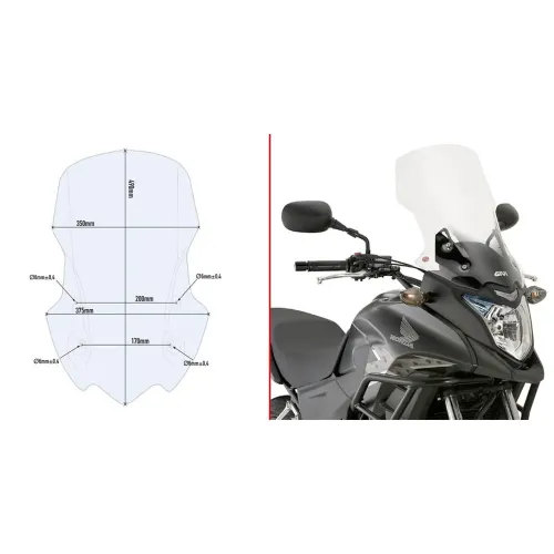 기비 D1121ST Honda CB 500 X 앞유리 4138008112