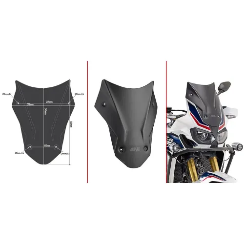 기비 D1144BO Low&Sports Honda CRF1000L Africa Twin/CRF1000L Africa Twin Adventure Sports 앞유리 4138008120