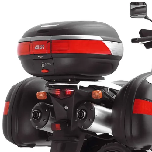 기비 Monokey Kawasaki KLV 100&Suzuki DL 650 V-Strom/DL 1000 V-Strom 탑 케이스 후면 피팅 4138044136