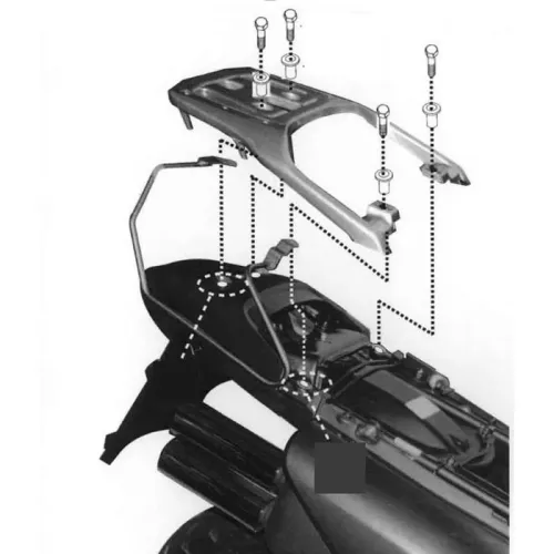 기비 Soft Honda XL Transalp 650V 오토바이 새들백 지지대 4138044341