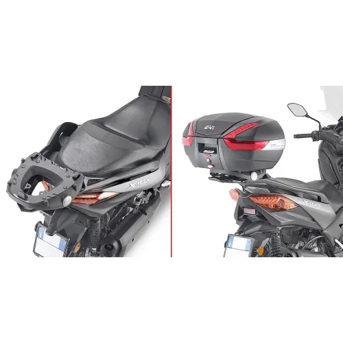 기비 Monolock/Monokey Yamaha X-Max 125/300/400 탑 케이스 후면 피팅 4138106708
