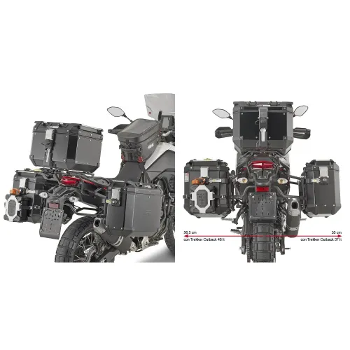 기비 Monokey Cam-Side Yamaha Tenere 700 19-21 사이드 케이스 장착 4138411806