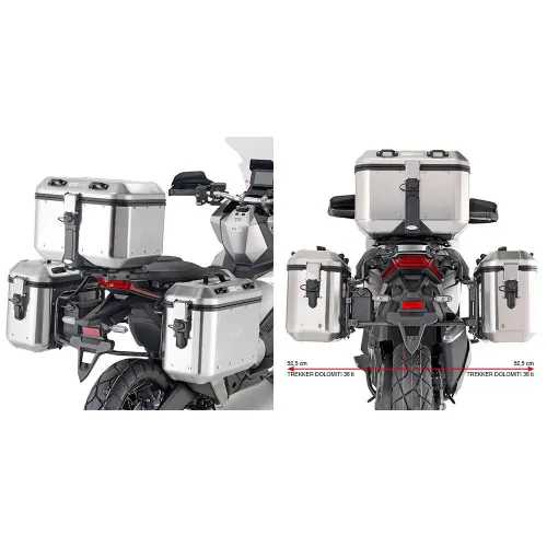 기비 Monokey Honda X-adv 750 21 사이드 케이스 장착 4139353410