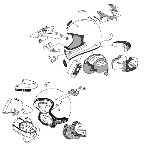 아라이 SZ-RAM-X SuperAdSis MZ 헬멧 측면 패널 4139949102