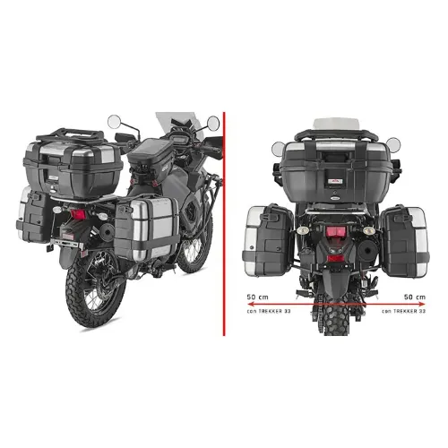 기비 Kawasaki KLR 650S 2023 사이드 케이스 장착 4140912147