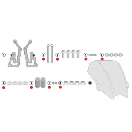 기비 A1164 나사 키트 4141002538