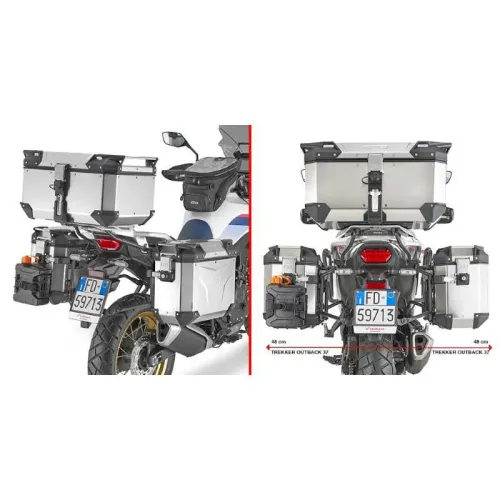 기비 Honda XL 750 Transalp Monokey Cam-Side Trekker Outback 사이드 케이스 장착 4141003164