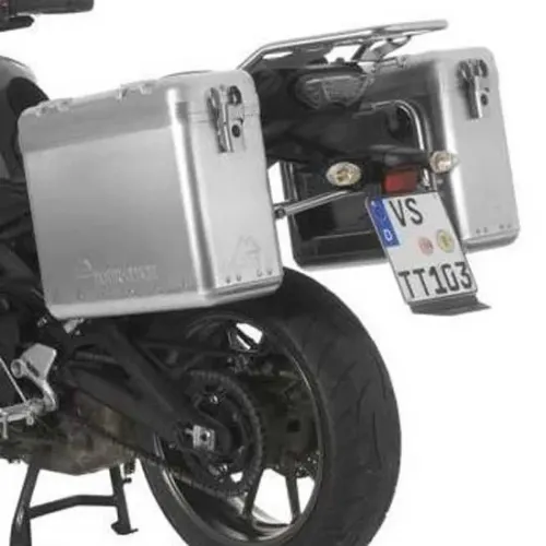 투라텍 ZEGA Mundo 31/31L Steel Black Rack Yamaha MT-09 Tracer 2015-2017 사이드 케이스 세트 4141190376
