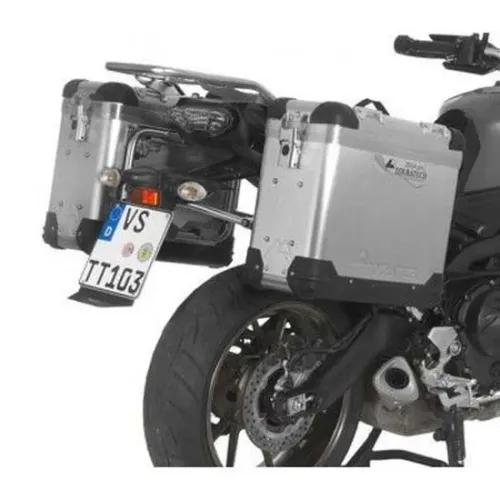 투라텍 ZEGA Pro 31/31L Steel Black Rack Yamaha MT-09 Tracer 2015-2017 사이드 케이스 세트 4141190391