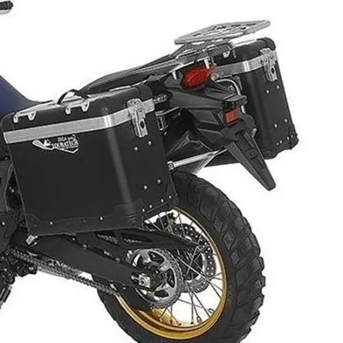 투라텍 ZEGA Pro And-Black 31/38L con portamaletas de Stainless Steel Honda CRF1000L Africa Twin 2015-2017 사이드 케이스 세트 4141190411