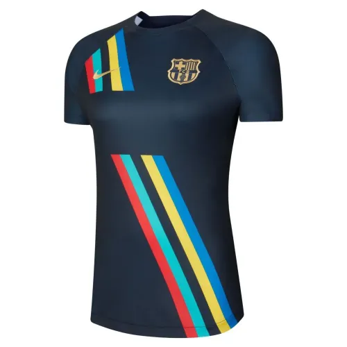 나이키 FC바로셀로나 22/23 Dri Fit 프리매치 어웨이 여성 반팔 티셔츠 5138712590