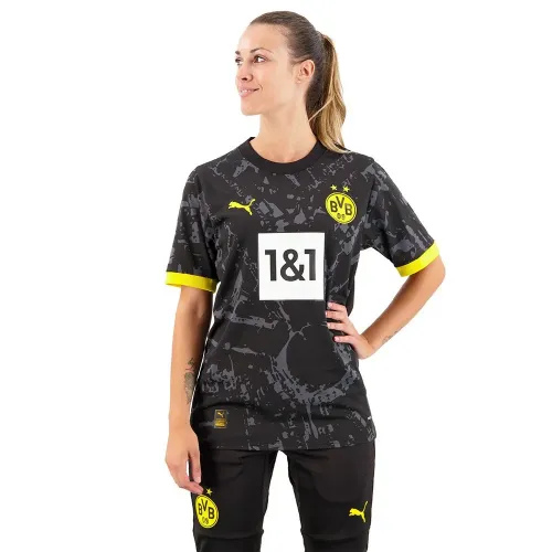 푸마 BVB Borussia Dortmund Replica 23/24 어웨이 반팔 티셔츠 5139910274