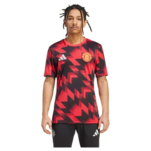 아디다스 Manchester United 25/26 프리매치 반팔 티셔츠 5142063091