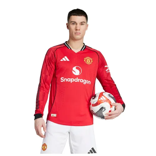 아디다스 Manchester United 25/26 Authentic 홈 긴팔 티셔츠 5142117577