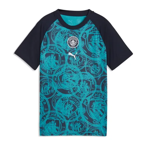 푸마 맨체스터 시티 FC 25/26 프리매치 주니어 반팔 티셔츠 5142669828