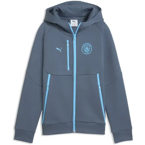 푸마 맨체스터 시티 FC 26/27 Tech Hoodie 여행 주니어 풀 지퍼 스웨트셔츠 5143194100