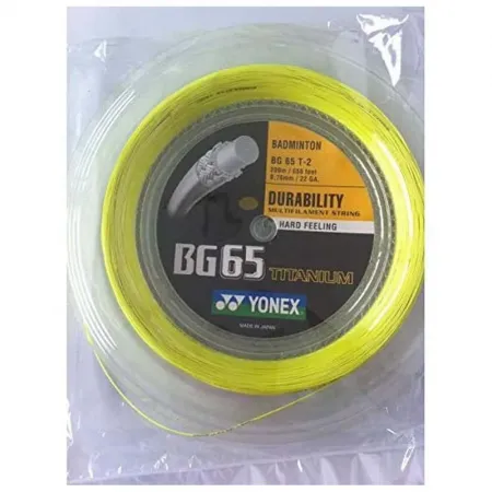 요넥스 BG 65 Titanium 200 m 배드민턴 라켓 줄 6137646555