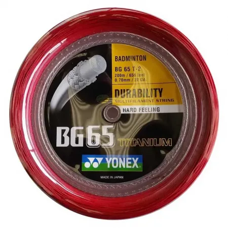 요넥스 BG 65 Titanium 200 m 배드민턴 라켓 줄 6137646558