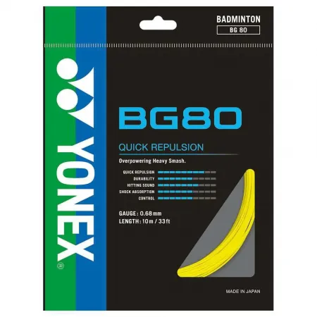 요넥스 BG 80 200 m 배드민턴 라켓 줄 6137714546