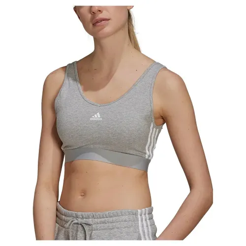 아디다스 3 Stripes Crop 스포츠 탑 6138107941