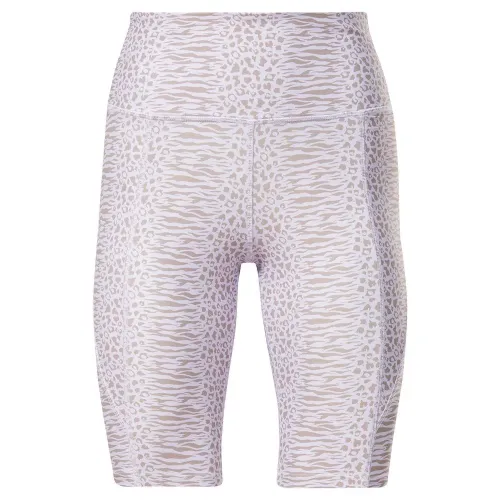 리복 Lux Bold High-Waisted Modern Safari Print 짧은 레깅스 6139444912