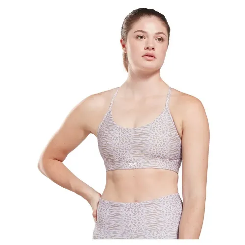 리복 Lux Strappy Sports Modern Safari Print 스포츠 브라 6139444966