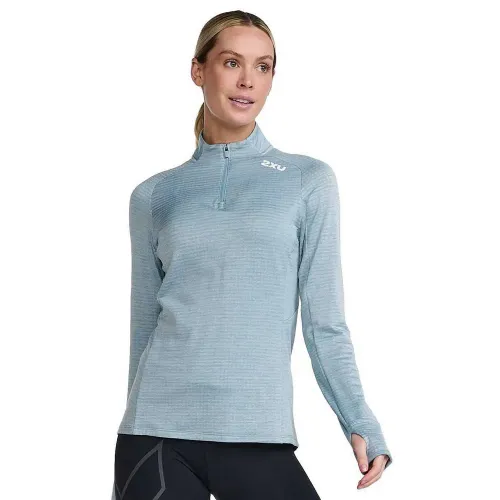 2XU Ignition 하프 지퍼 긴팔 티셔츠 6140203413