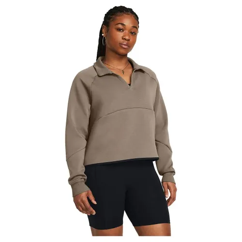 언더아머 Unstoppable Fleece Rugby Crop 후드티 6140750293