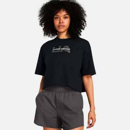 언더아머 Boxy Crop Branded 반팔 티셔츠 6141020685