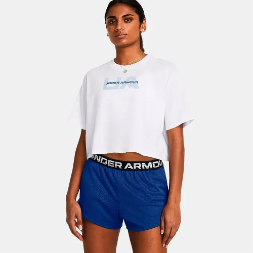 언더아머 Boxy Crop Branded 반팔 티셔츠 6141020687