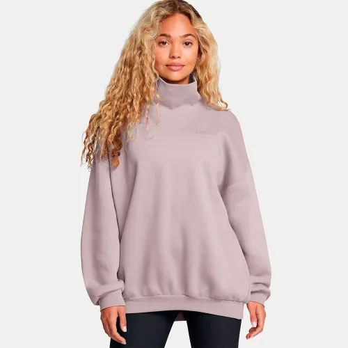 언더아머 Icon Fleece Oversized Mock Crew 스웨트셔츠 6141021101