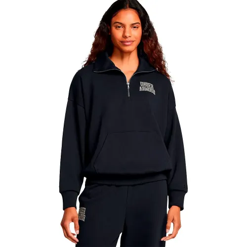 언더아머 Icon Heavyweight Terry Oversized 하프 지퍼 스웨트셔츠 6141021127