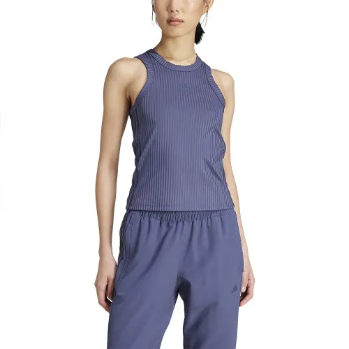 아디다스 All Gym Seasonal Rib Tight Fit Tonal 3 Stripes 민소매 티셔츠 6141050052