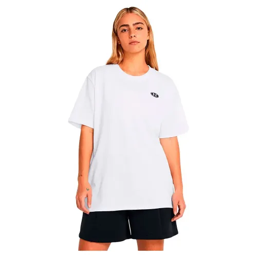 언더아머 HeavyWeight Embroidered Patch Boyfriend Oversized 반팔 티셔츠 6141443056